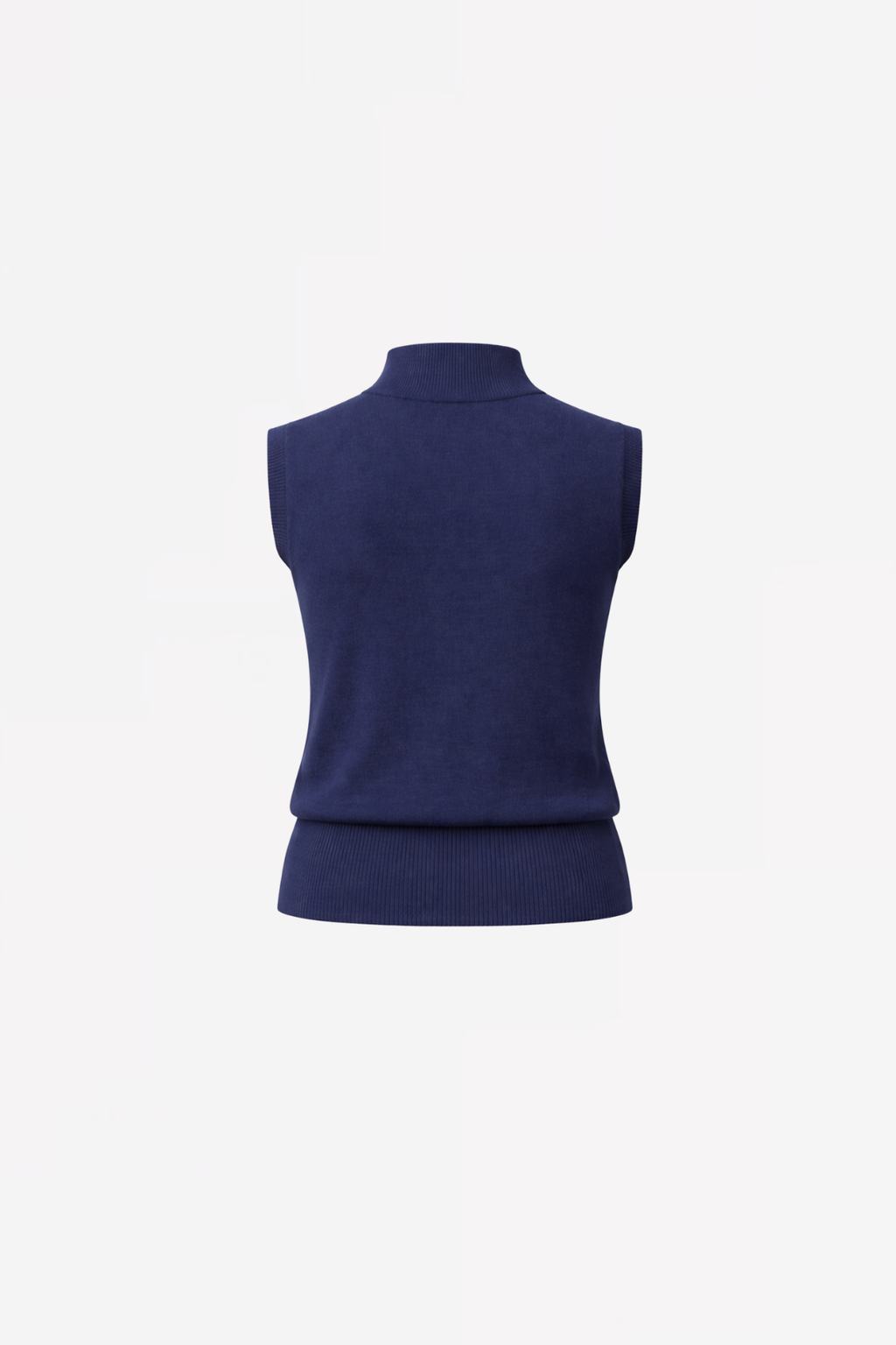SLEEVELESS COTTON PULL GLORIA - NAVY AND WINE - PULLS - SCAPA FASHION - SCAPA OFFICIAL
