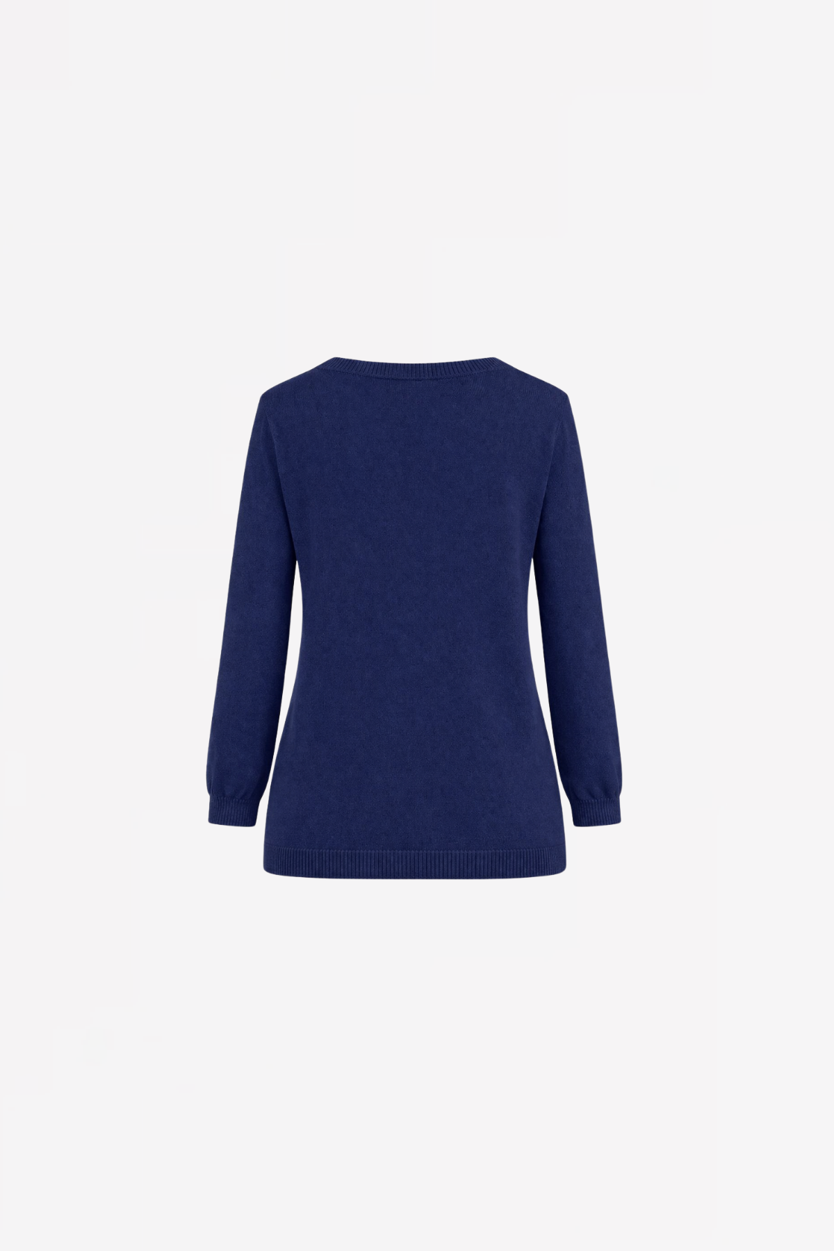 V-NECK PULL CLARICE - WHITE/NAVY/LIGHT BLUE - PULLS - SCAPA FASHION - SCAPA OFFICIAL