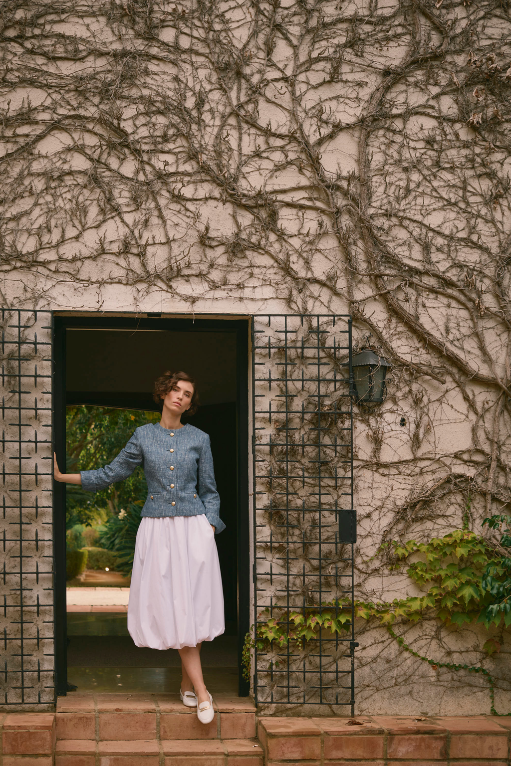 DENIM BLUE COTTON JACKET FIONA - JACKETS - SCAPA FASHION - SCAPA OFFICIAL