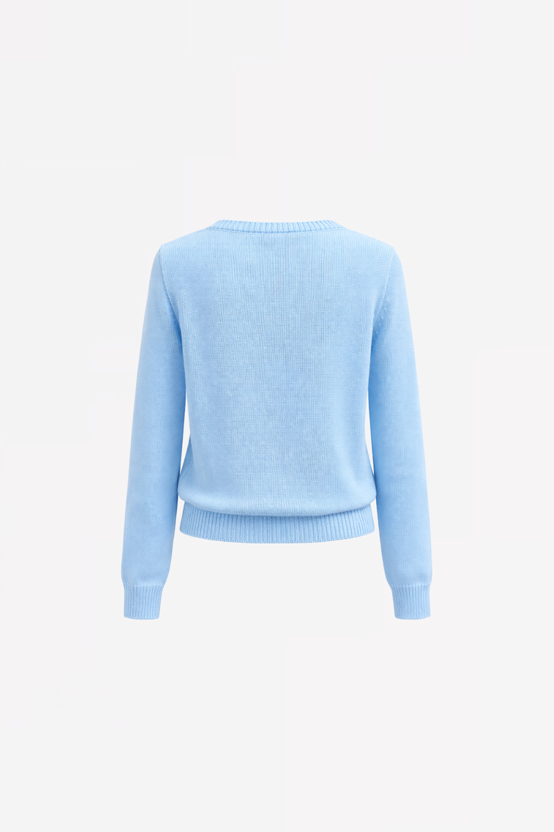COTTON PULL GWENDY WITH CABLE DETAIL - PULLS - SCAPA FASHION - SCAPA OFFICIAL