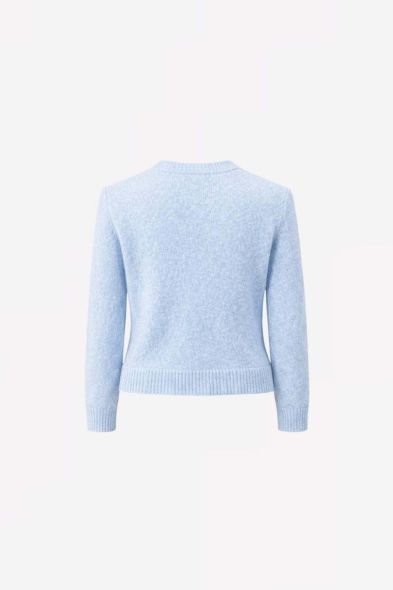 BUTTONED ALPACA CARDIGAN GRACE - OLD PINK/WINE/BLUE - PULLS - SCAPA FASHION - SCAPA OFFICIAL