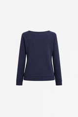 ORGANIC COTTON KNIT PULL BLAKEY - WHITE/NAVY/LIGHT BLUE - PULLS - SCAPA FASHION - SCAPA OFFICIAL