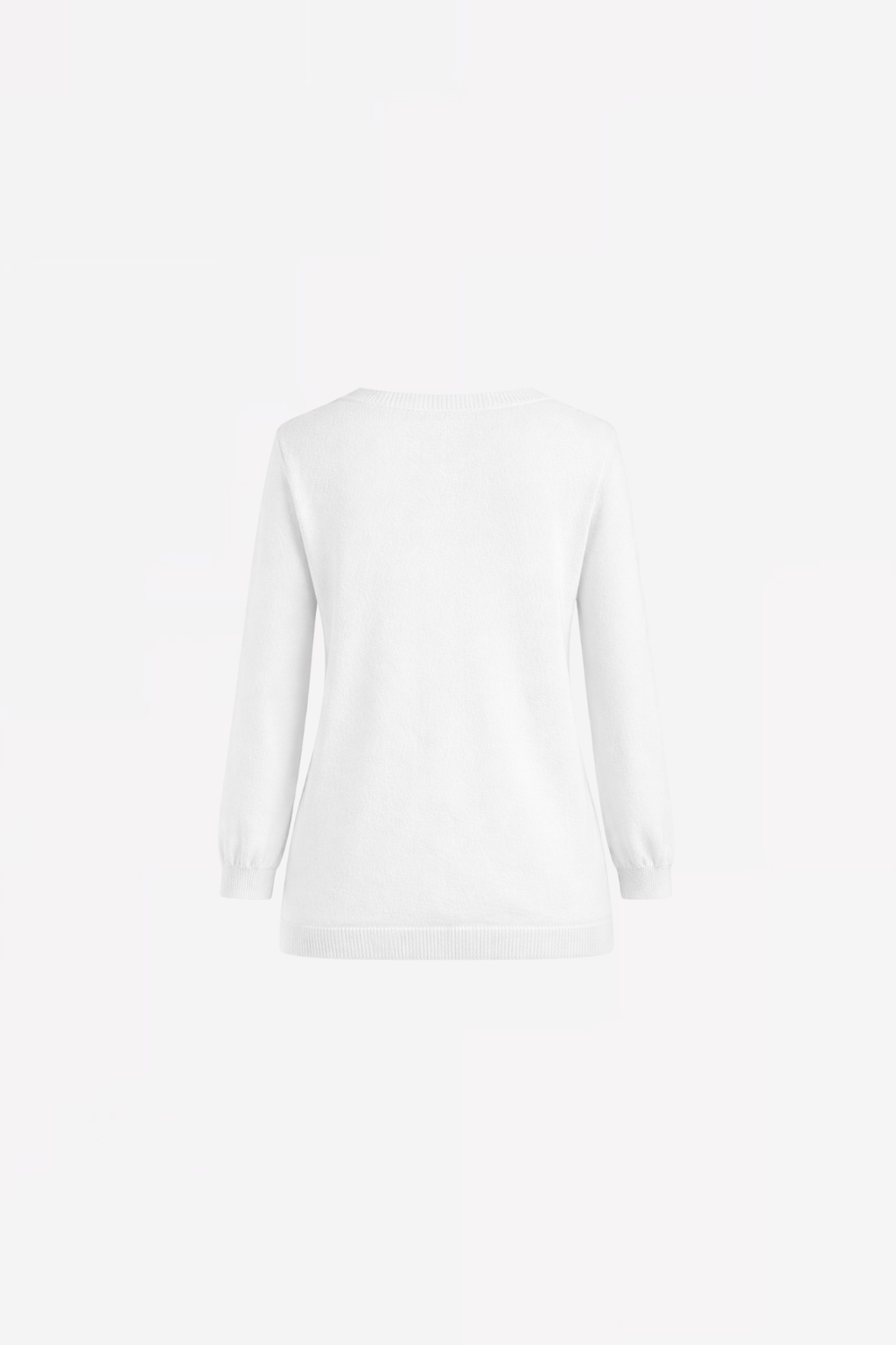 V-NECK PULL CLARICE - WHITE/NAVY/LIGHT BLUE - PULLS - SCAPA FASHION - SCAPA OFFICIAL