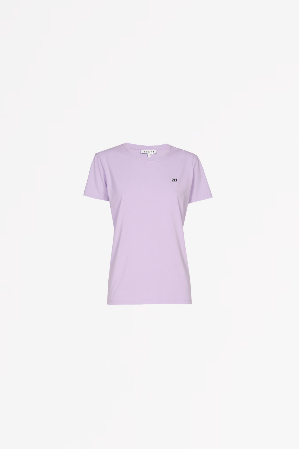 SHORT SLEEVE COTTON T-SHIRT GISELLE - LILAC