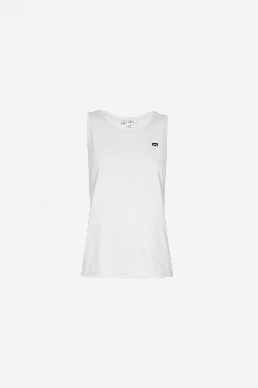SLEEVELESS COTTON SHIRT GAUTAMA - WHITE