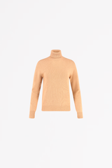 MERIINO WOOL TURTLENECK PULL  ROSE - PULLS - SCAPA FASHION - SCAPA OFFICIAL