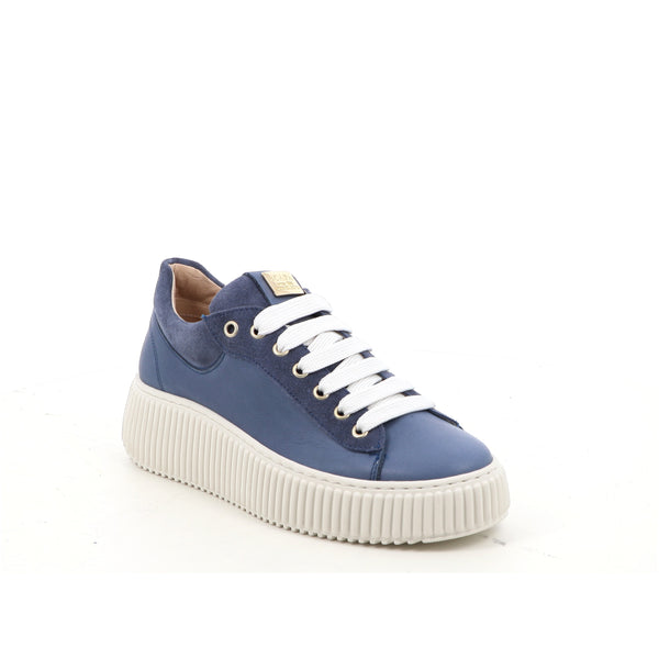 SNEAKER MIXED LEATHER AND SOFT SUEDE