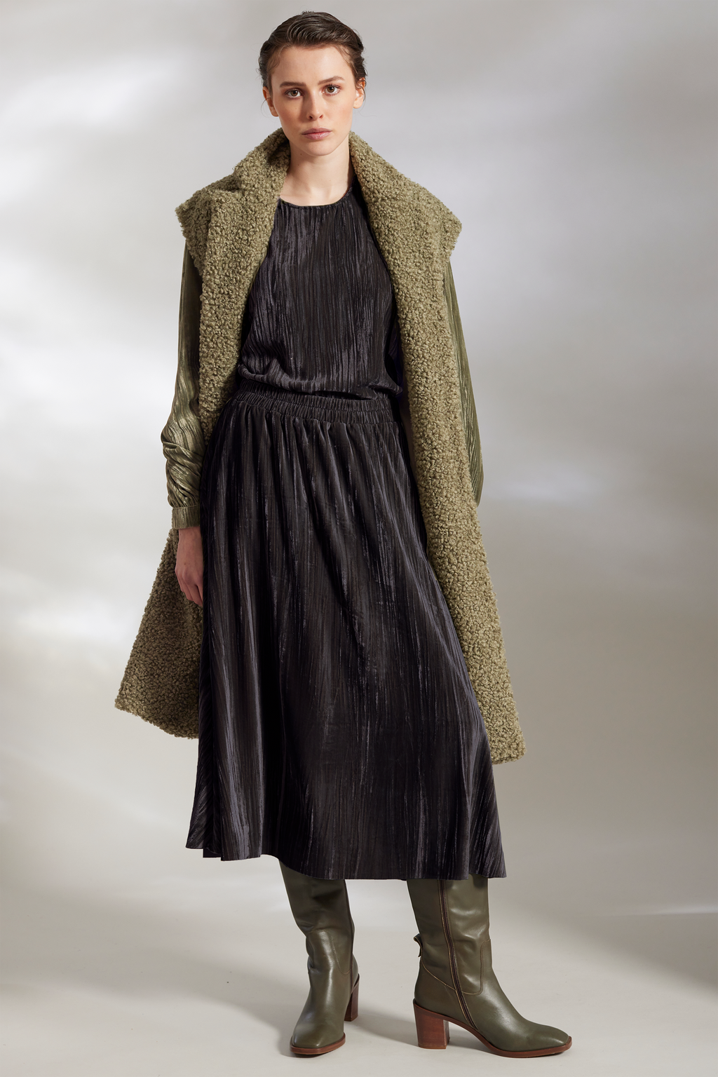 VELVET SKIRT LIES - SKIRTS - SCAPA FASHION - SCAPA OFFICIAL