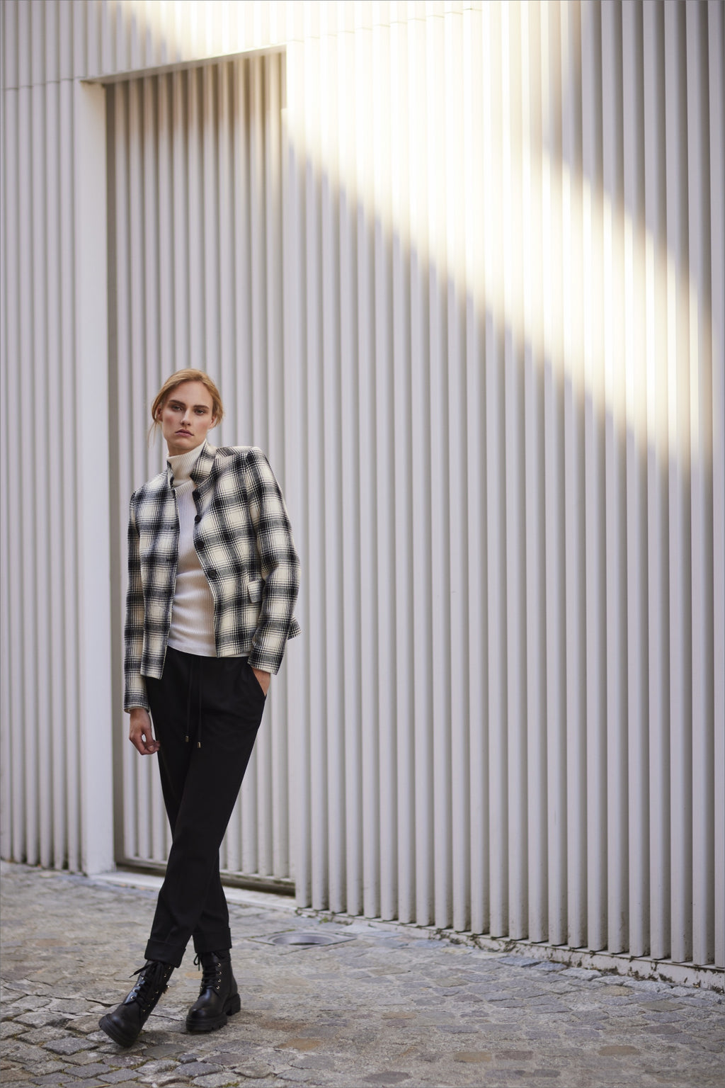 VIRGIN WOOL BLEND TARTAN JACKET BEIRUT - JACKETS - SCAPA FASHION - SCAPA OFFICIAL