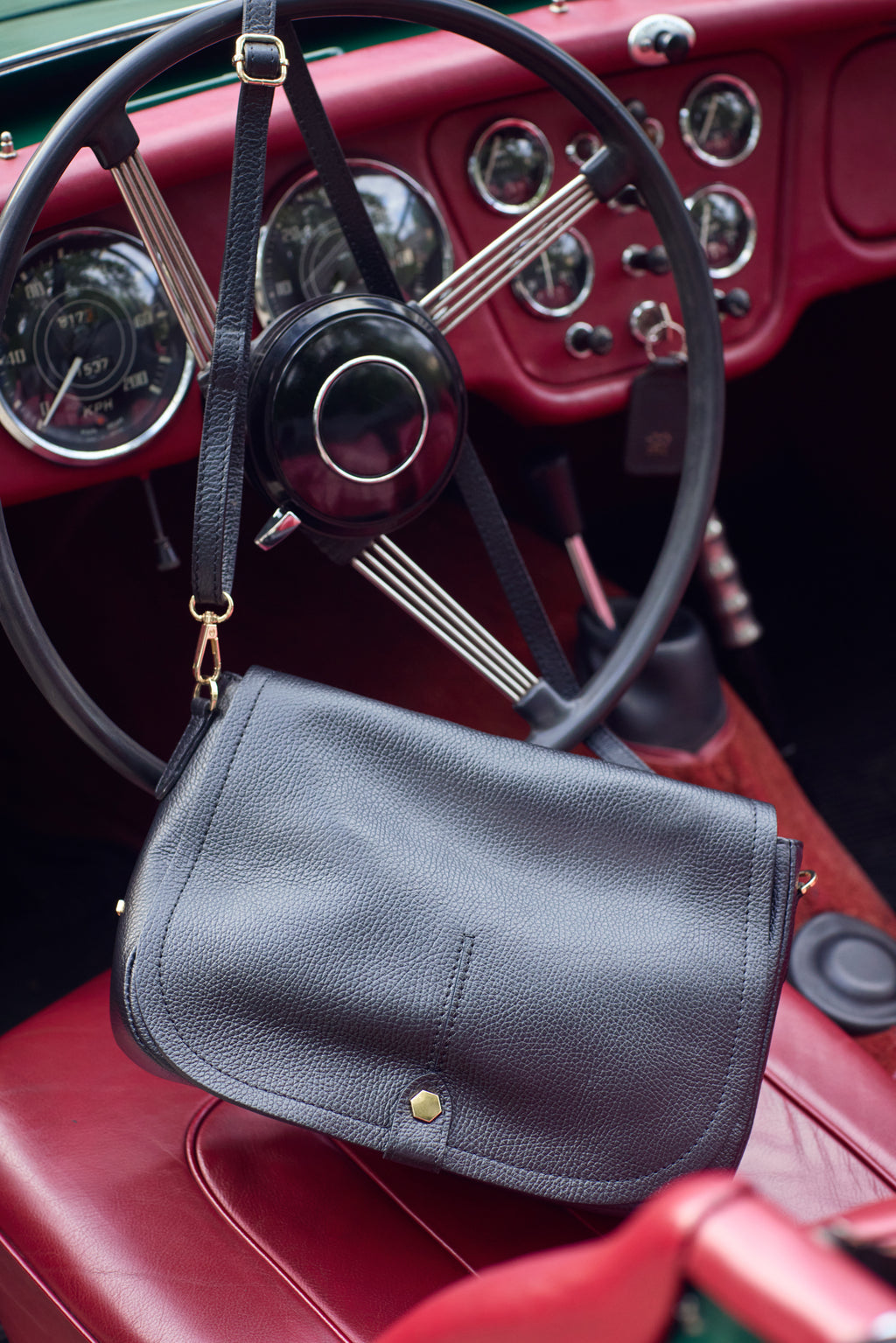 LEATHER HANDBAG ANNA - BAGS - SCAPA FASHION - SCAPA OFFICIAL