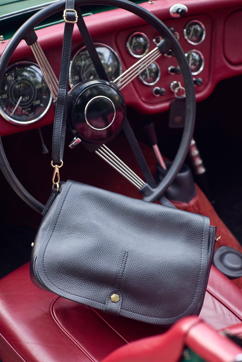 LEATHER HANDBAG ANNA - BAGS - SCAPA FASHION - SCAPA OFFICIAL