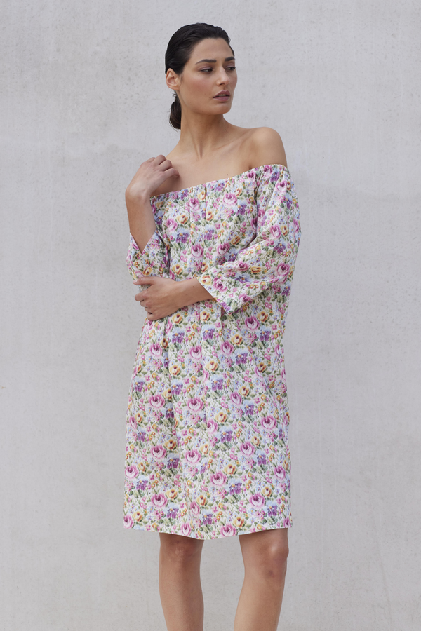 COTTON FLORAL DRESS MAYA - DRESSES - SCAPA FASHION - SCAPA OFFICIAL