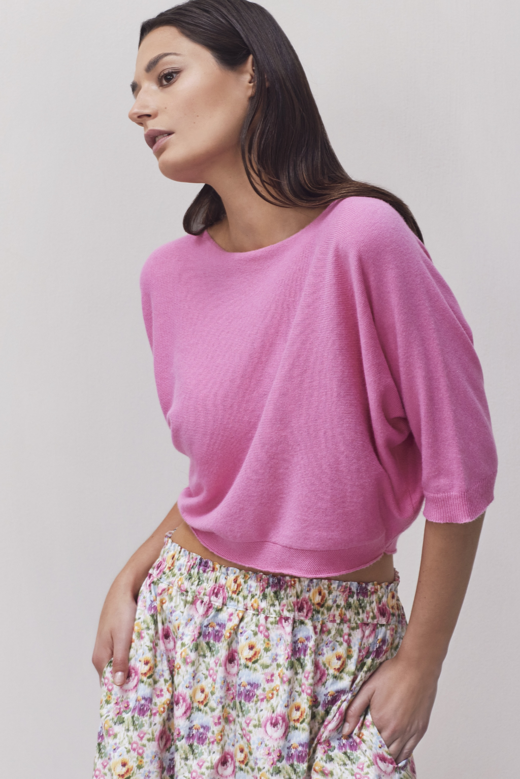 COTTON POPLIN FLORAL MIDI SKIRT CHEYENNE - SKIRTS - SCAPA FASHION - SCAPA OFFICIAL