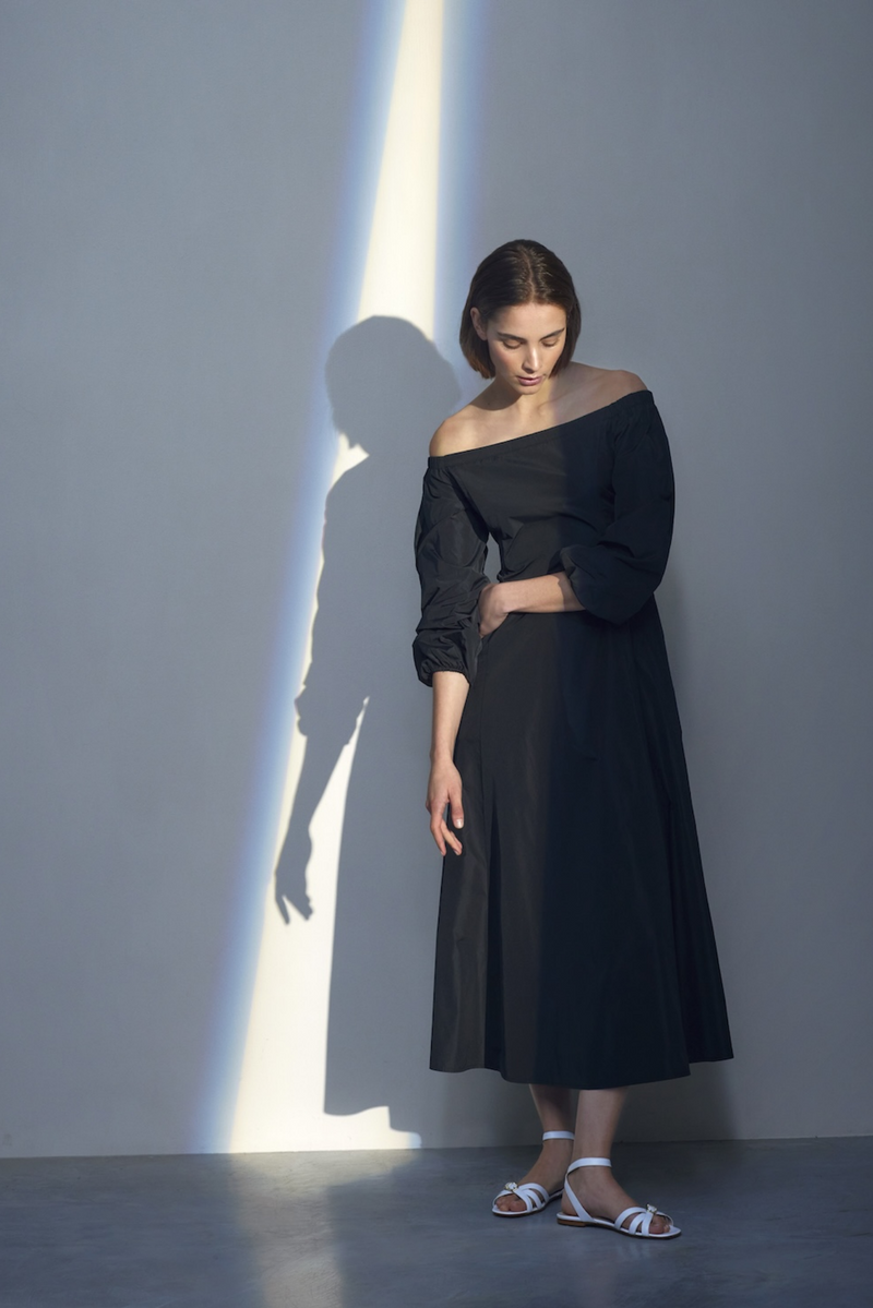 COTTON OFF-SHOULDER MAXI DRESS DAKOTA - Dresses - SCAPA FASHION - SCAPA OFFICIAL