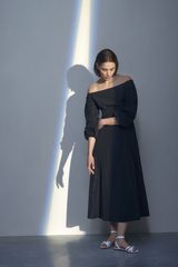 TAFFETA OFF-SHOULDER MAXI DRESS DAKOTA - DRESSES - SCAPA FASHION - SCAPA OFFICIAL