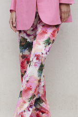 SILK FLORAL WIDE-LEG TROUSERS BEVERLY - TROUSERS - SCAPA FASHION - SCAPA OFFICIAL