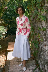 COTTON SKIRT CLEMENTIN - WHITE - SKIRTS - SCAPA FASHION - SCAPA OFFICIAL