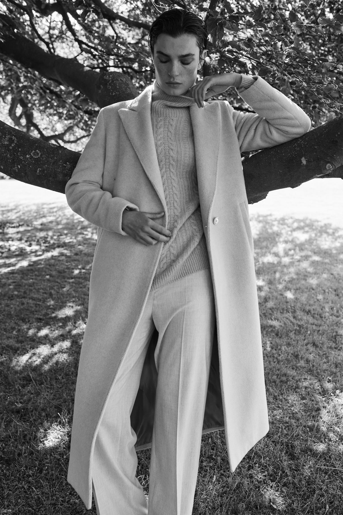 WOOL COAT VICTORIA - NATURAL - COATS - SCAPA FASHION - SCAPA OFFICIAL