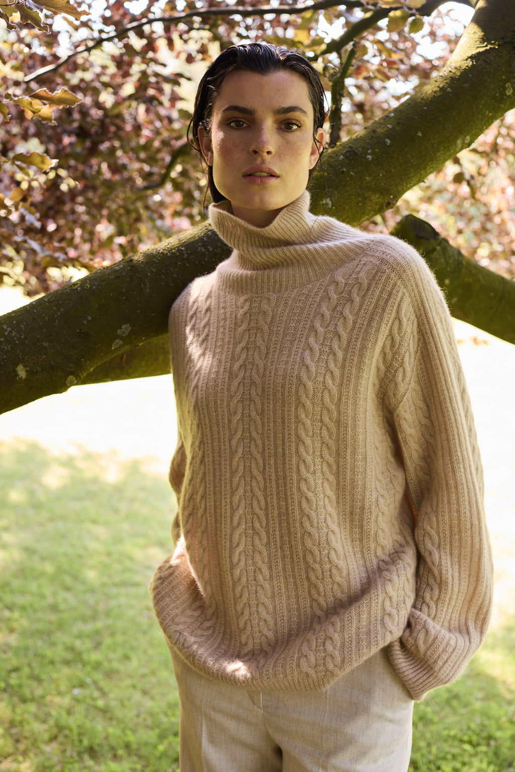 CASHMERE PULL DELILA - SAND