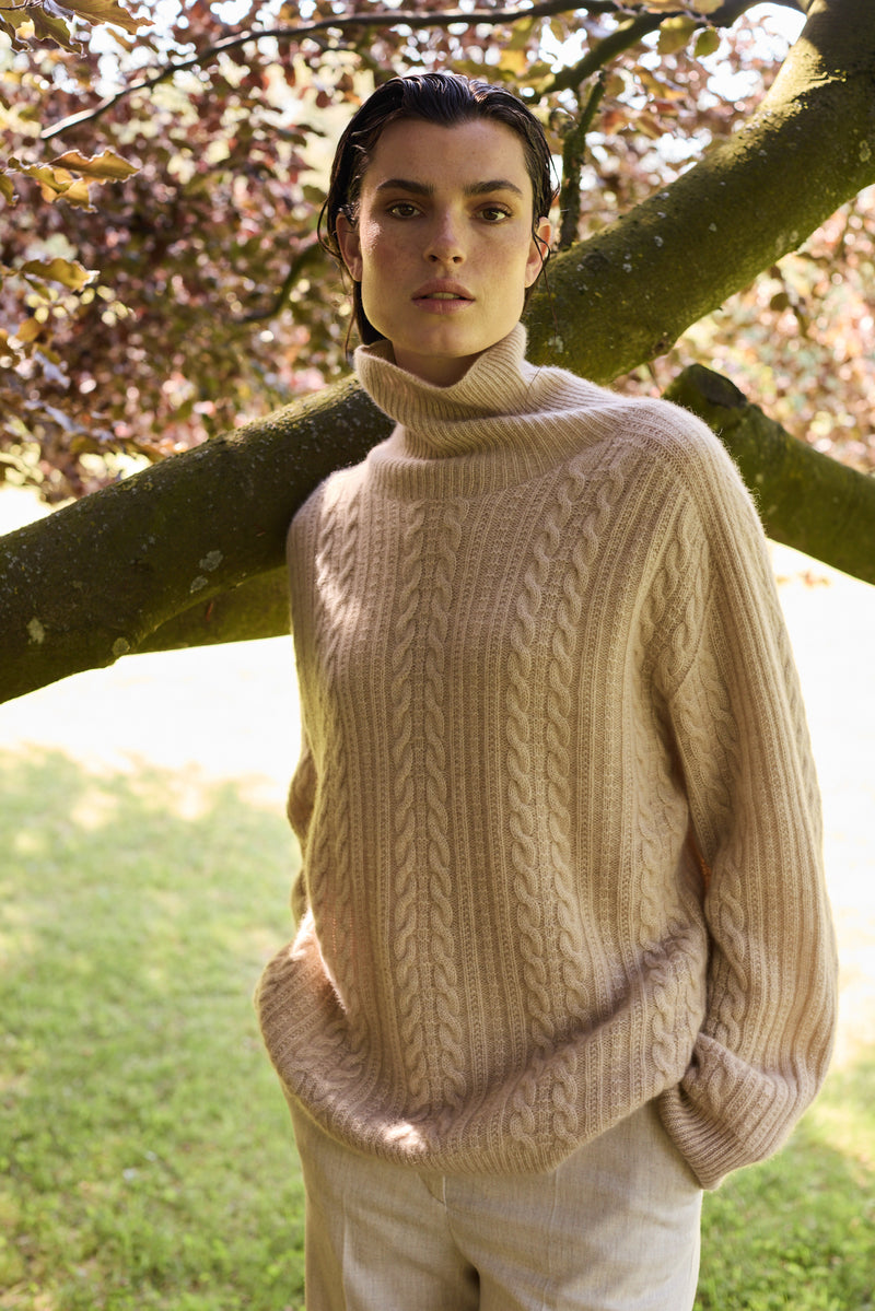 CASHMERE PULL DELILA - SAND