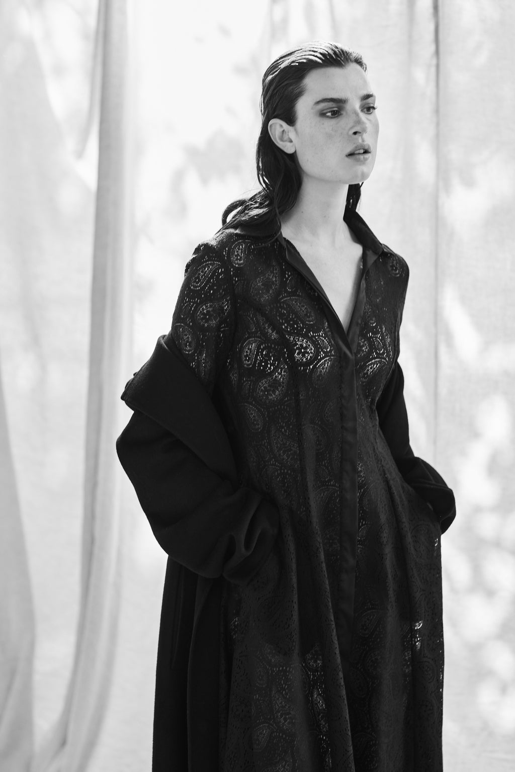 COAT FLORENTINA - BLACK
