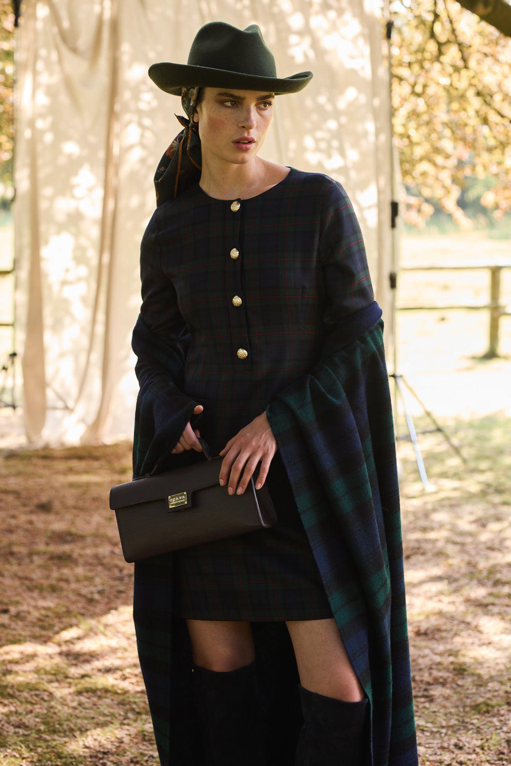 VIRGIN WOOL DRESS KATNESS - NAVY