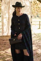 LEATHER BAG - DARK BROWN/BLACK