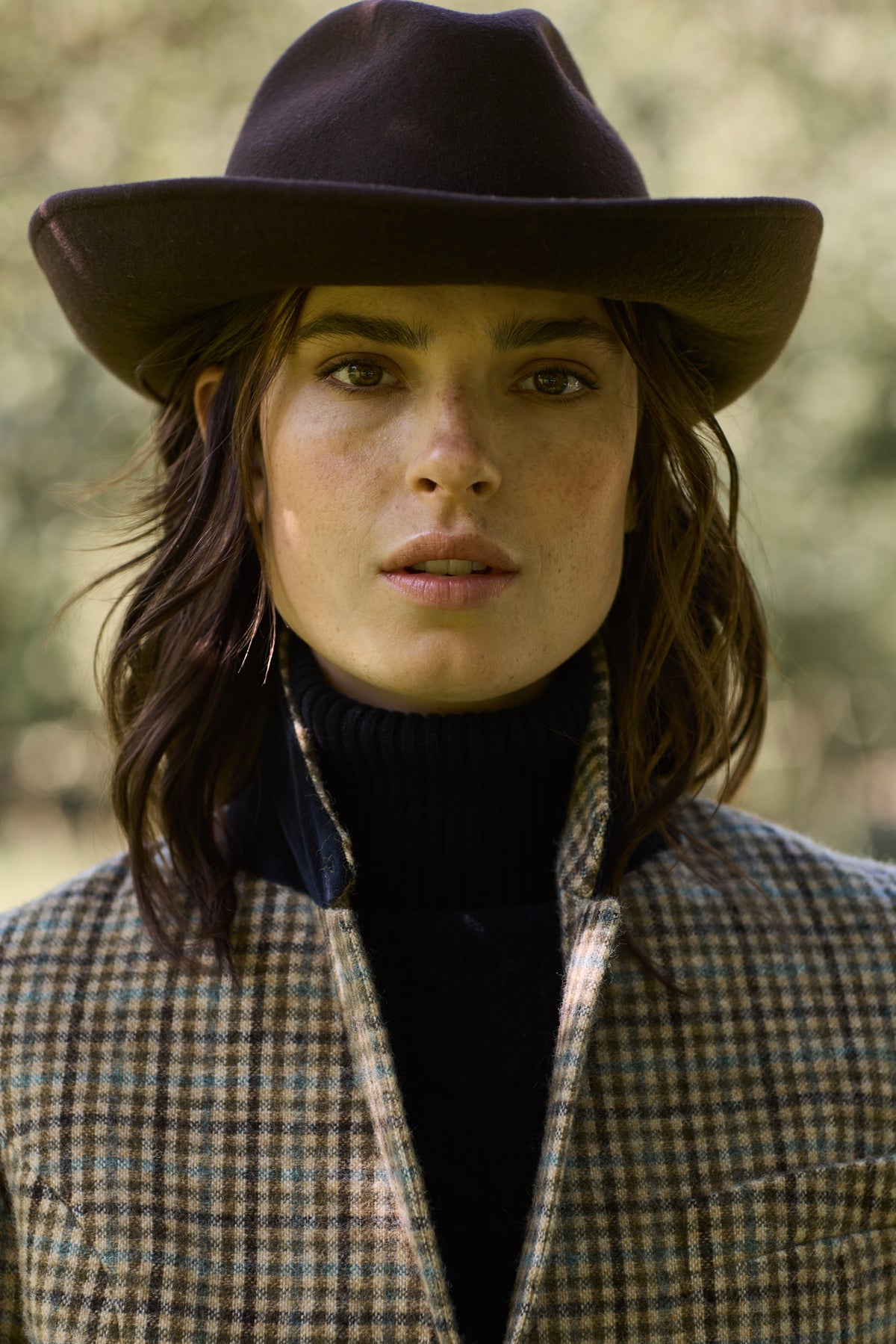 WOOL HAT WESTERN - DARK BROWN - ACCESSOIRES - SCAPA FASHION - SCAPA OFFICIAL