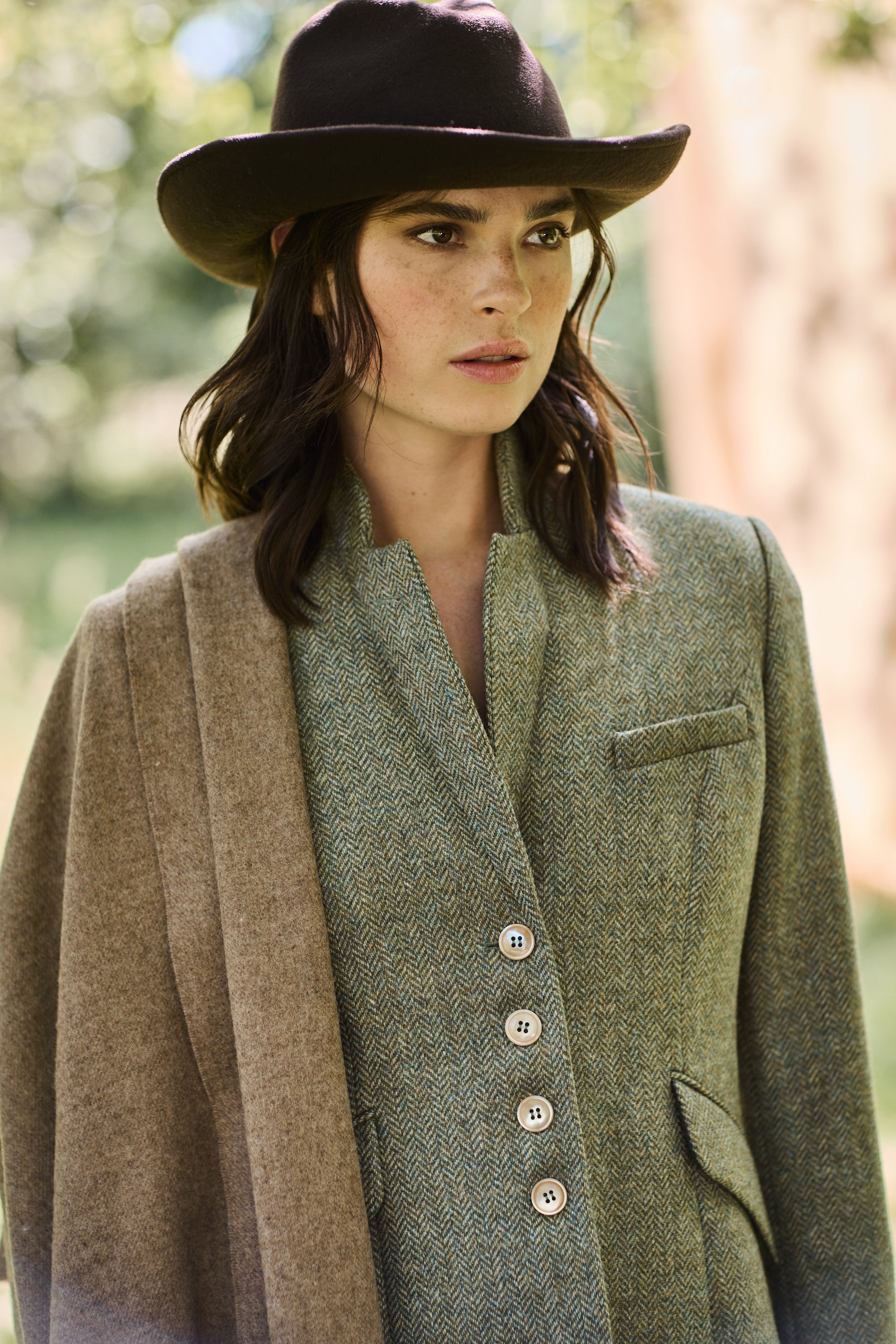 PURE WOOL JACKET HAYWORTH - MOSS