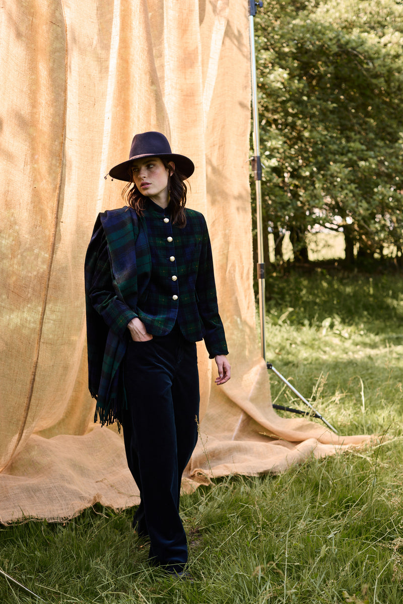 VIRGIN WOOL HAT MOBY - DARK NAVY
