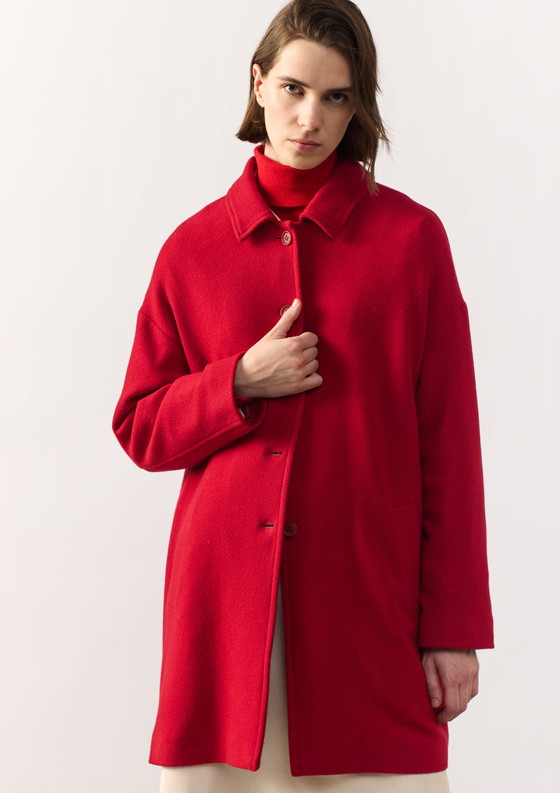 WOOL COAT AMOR - RED