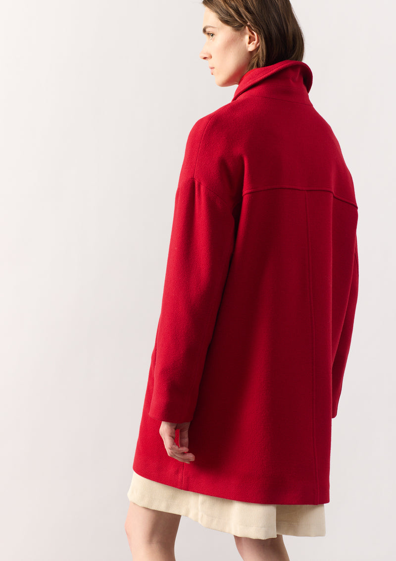 WOOL COAT AMOR - RED