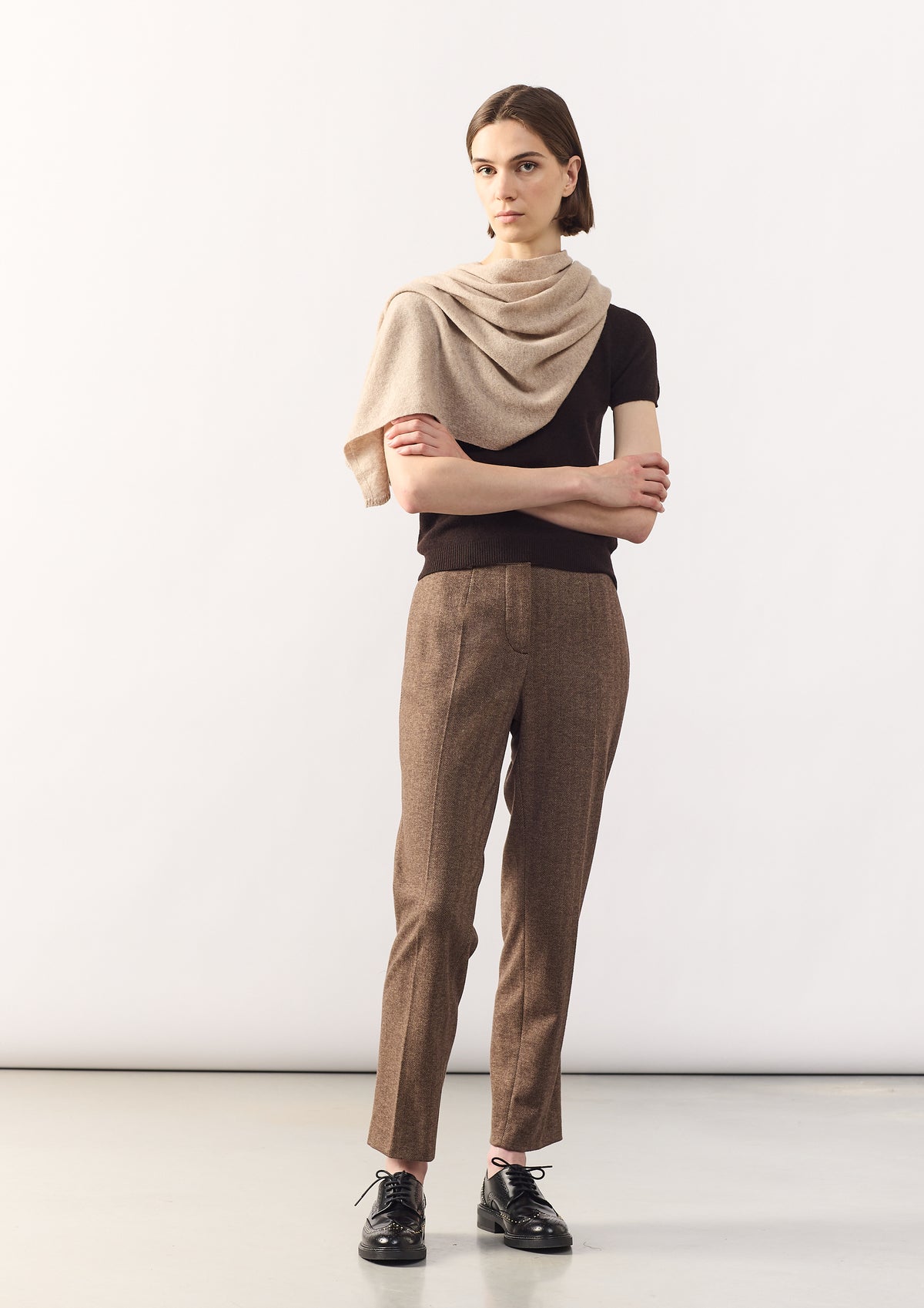 TROUSER COLORADO - BROWN - TROUSERS - SCAPA FASHION - SCAPA OFFICIAL