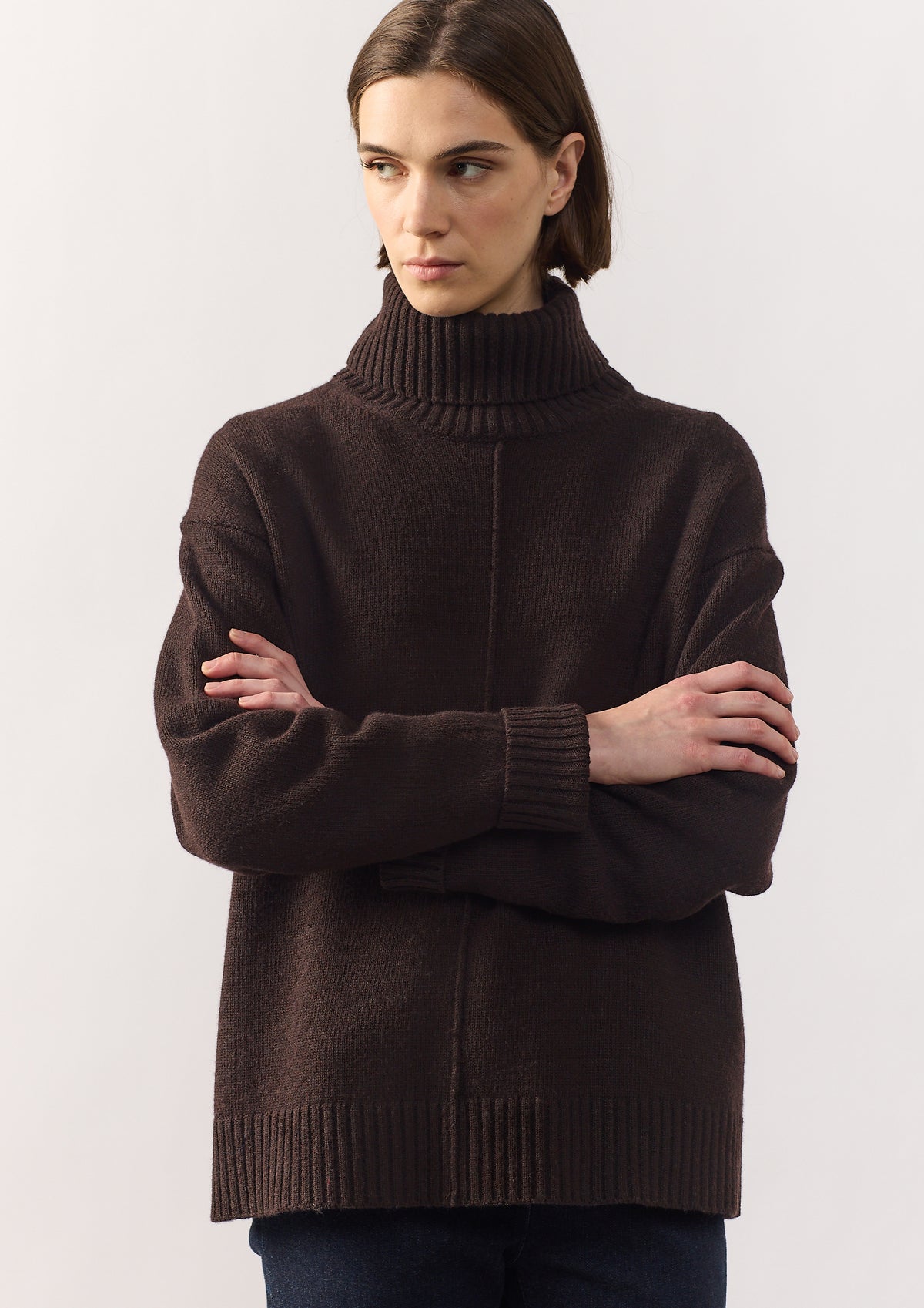 PULL NIGORI - BROWN - PULLS - SCAPA FASHION - SCAPA OFFICIAL