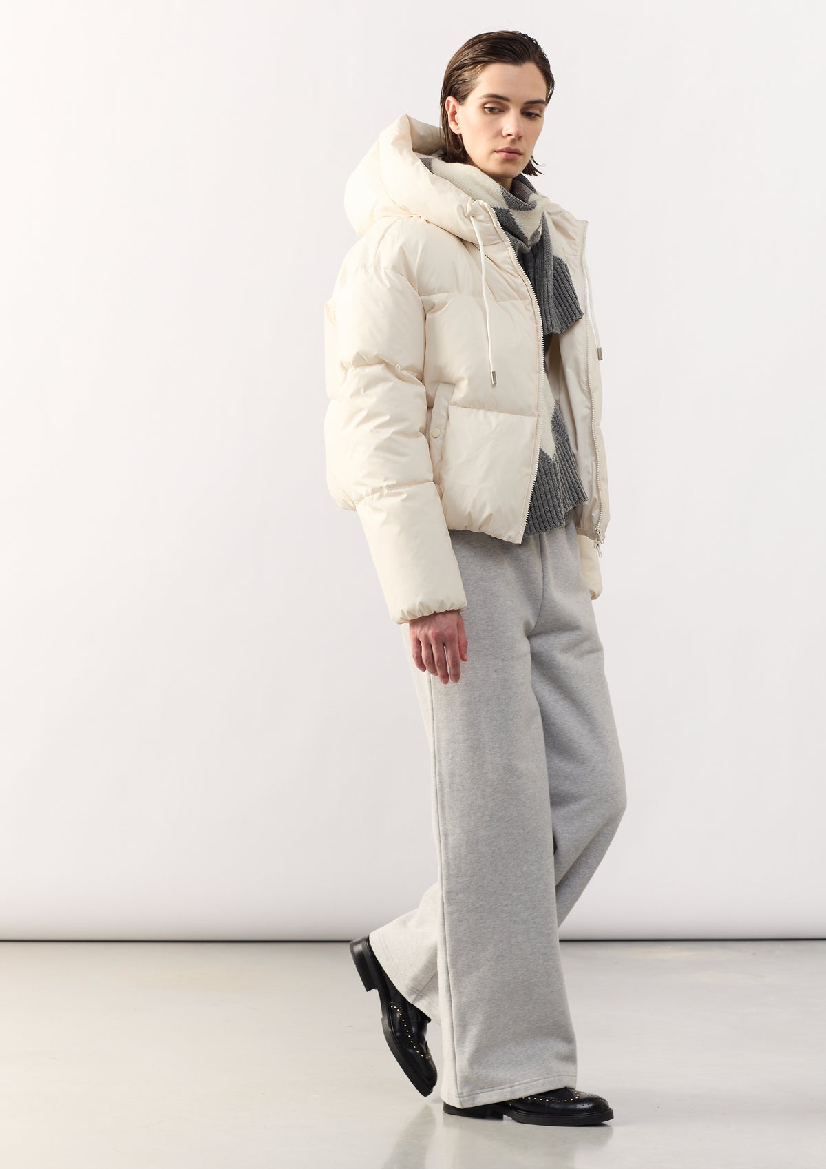 PUFFER JACKET LUCA - OFF WHITE - JACKETS - SCAPA FASHION - SCAPA OFFICIAL