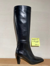 LEATHER BOOTS ANNA - BLACK