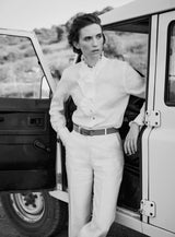 WHITE LINEN TROUSER JENNICE - TROUSERS - SCAPA FASHION - SCAPA OFFICIAL