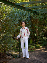 WHITE LINEN TROUSER JENNICE - TROUSERS - SCAPA FASHION - SCAPA OFFICIAL
