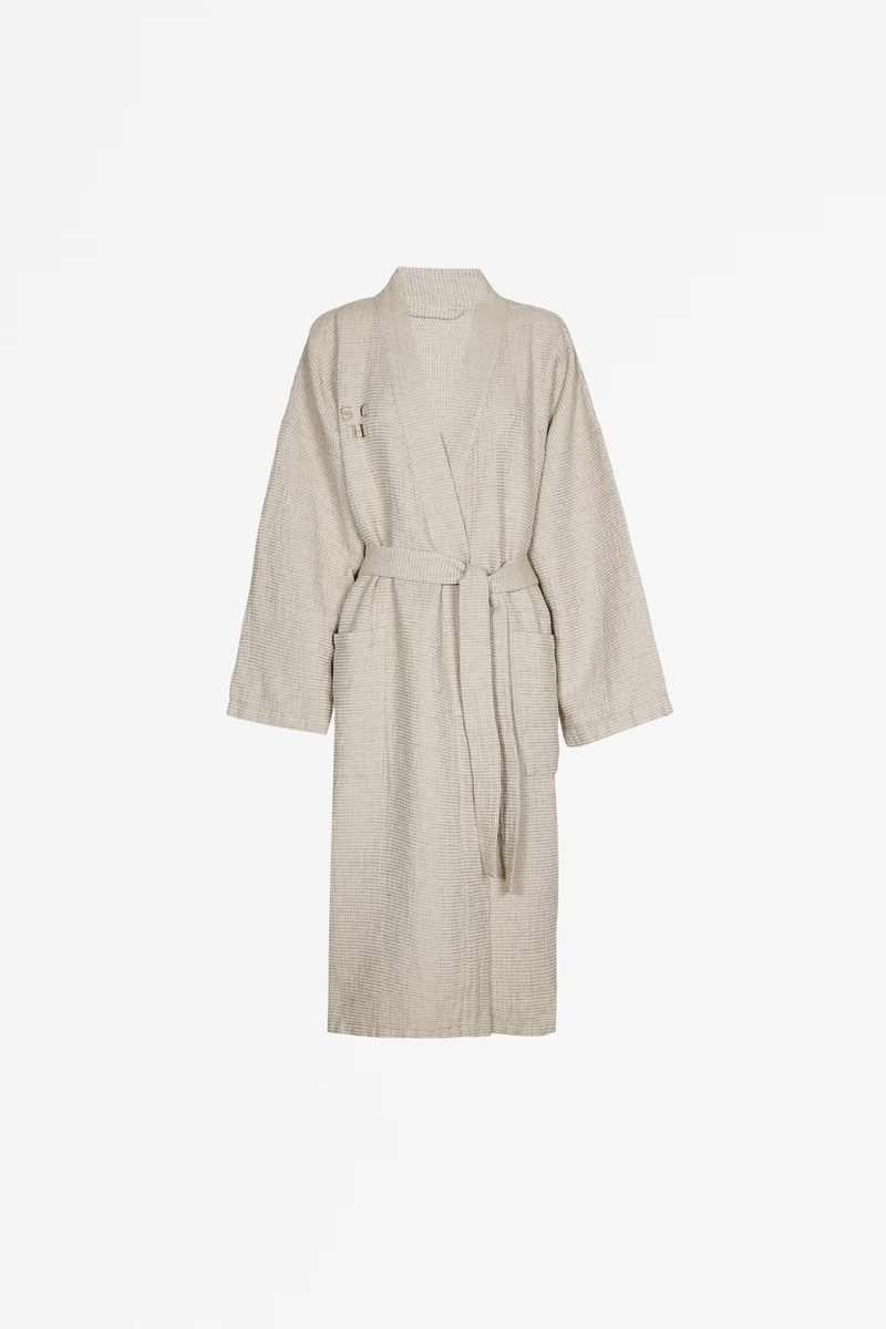 VILA kimono mini waffle - L/XL - sandshell