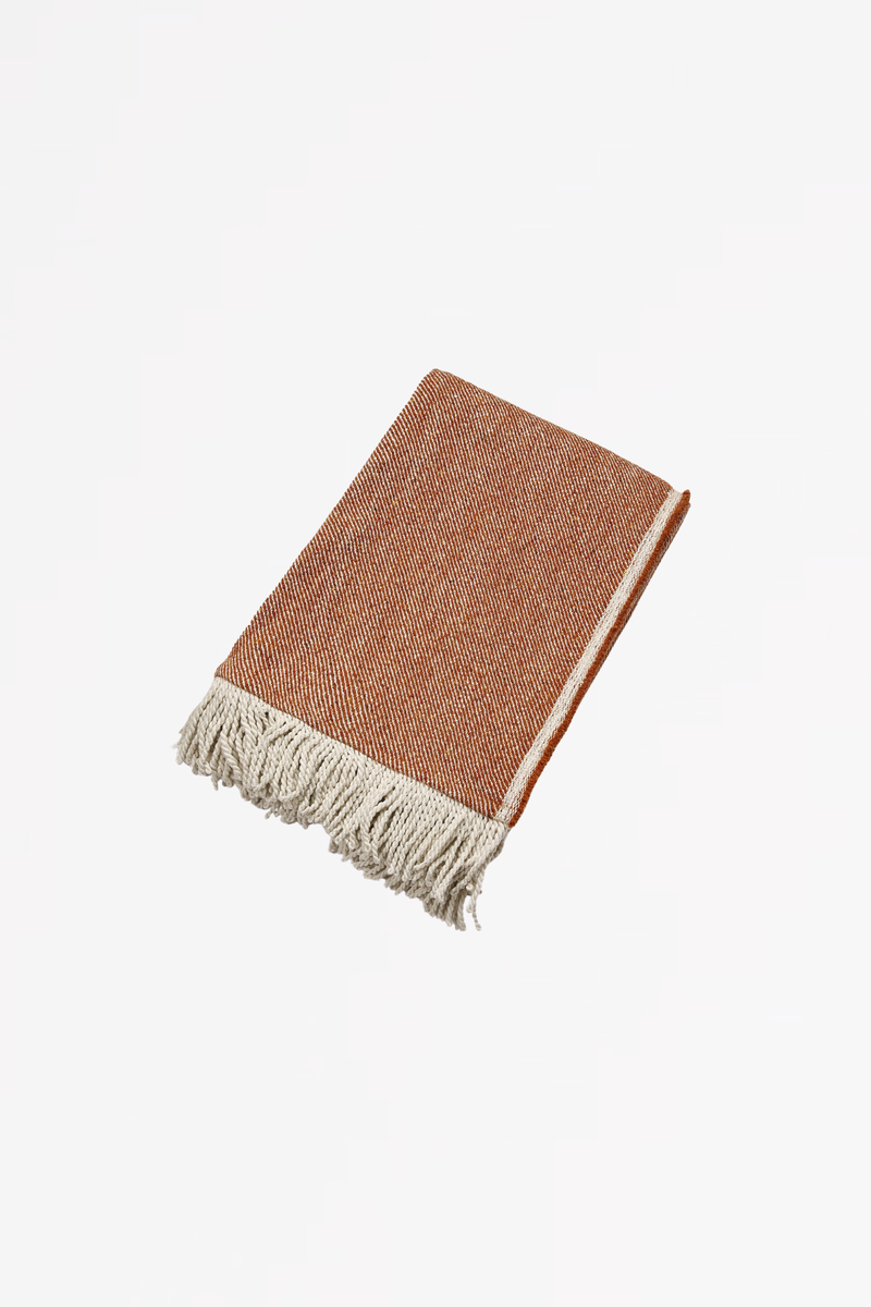 Brampton throw  - burnt orange
