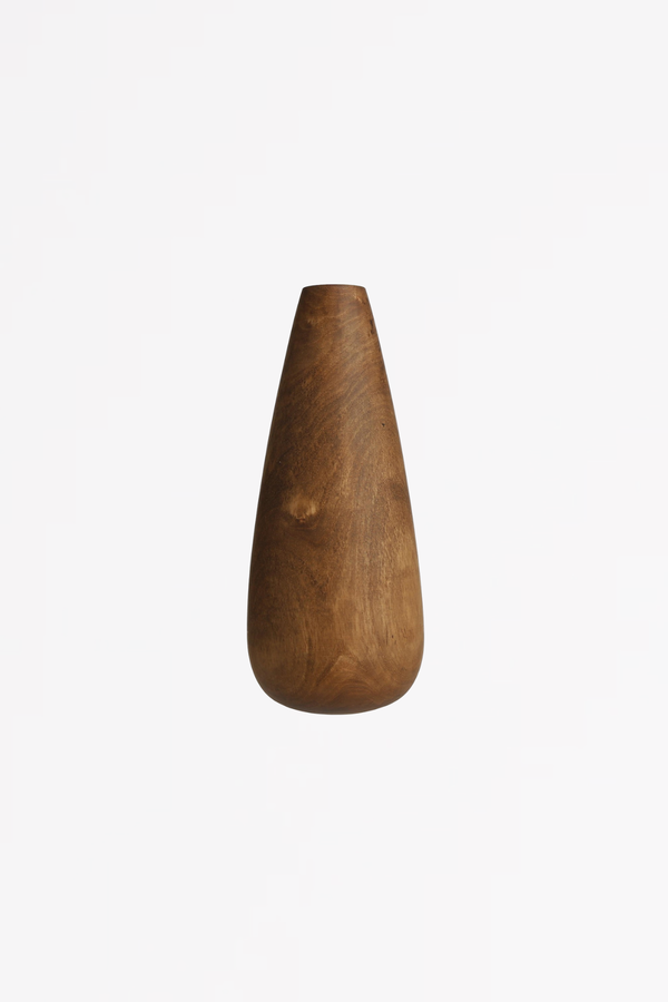 LATHE wooden vase 6 - walnut