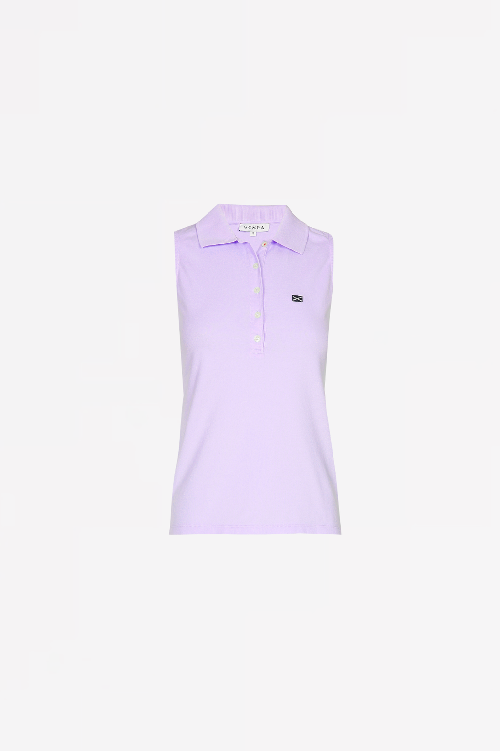 COTTON SLEEVELESS POLO SHIRT GINGER - Shirts - SCAPA FASHION - SCAPA OFFICIAL