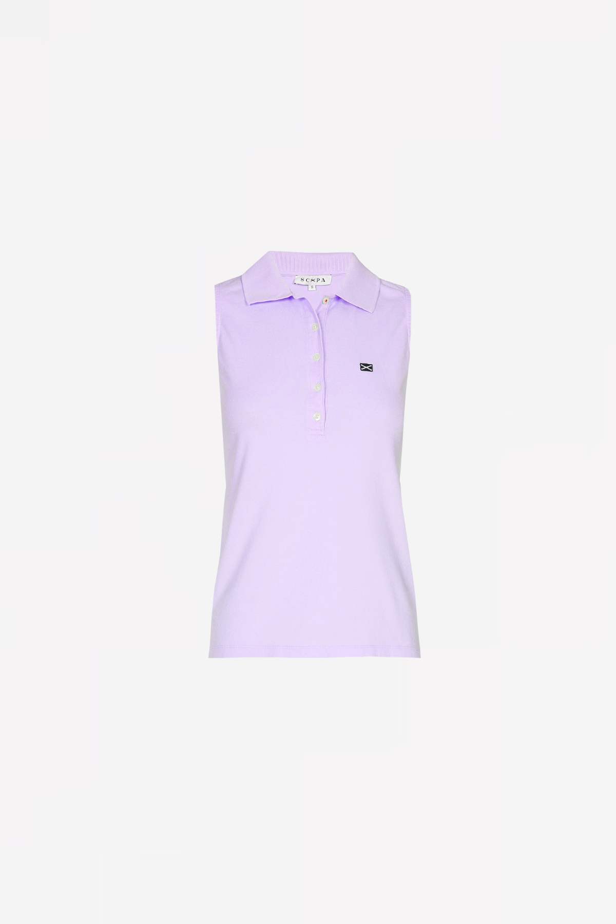 COTTON SLEEVELESS POLO SHIRT GINGER - Shirts - SCAPA FASHION - SCAPA OFFICIAL