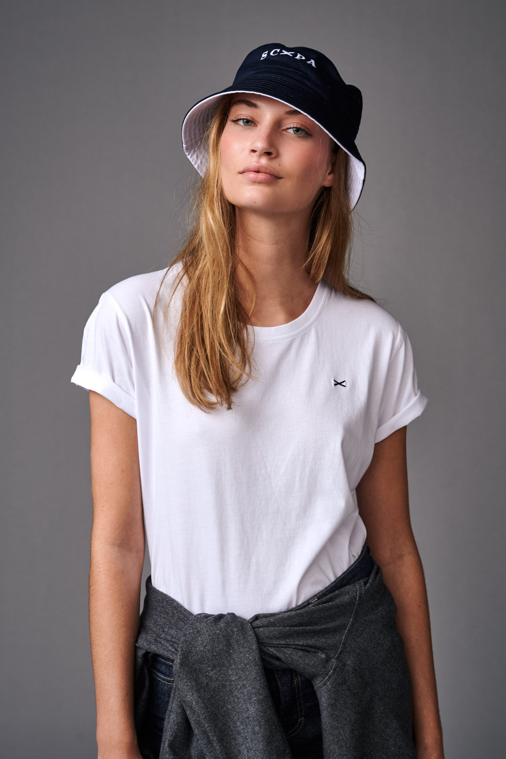 SHORT SLEEVE COTTON T-SHIRT GISELLE - WHITE