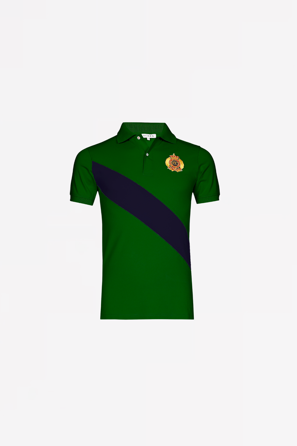 COTTON POLO SHIRT CLAUDE 3 - MEN - GREEN