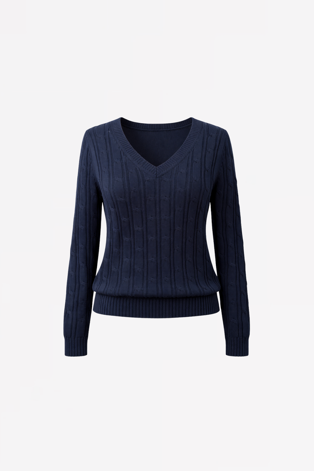 CABLE KNIT V-NECK  PULL BONO - ORGANIC COTTON - 4 COLORS - PULLS - SCAPA FASHION - SCAPA OFFICIAL