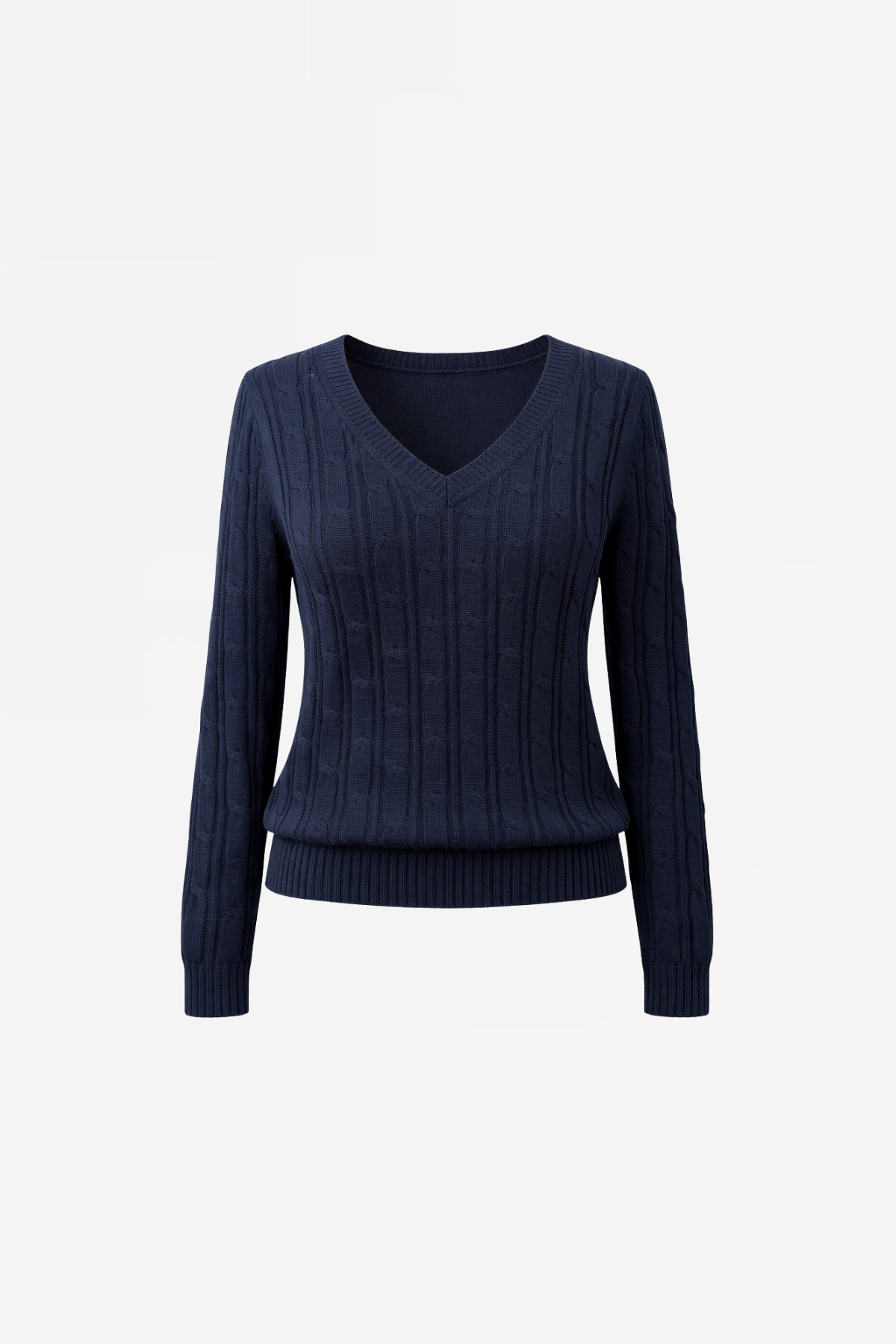 CABLE KNIT V-NECK  PULL BONO - ORGANIC COTTON - 4 COLORS - PULLS - SCAPA FASHION - SCAPA OFFICIAL