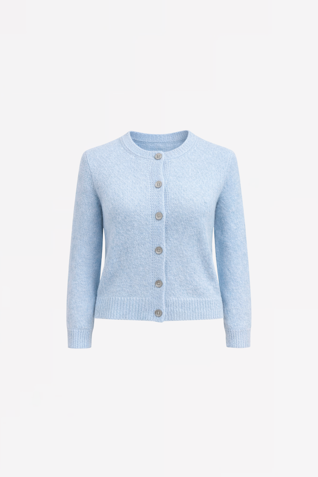 BUTTONED ALPACA CARDIGAN GRACE - OLD PINK/WINE/BLUE - PULLS - SCAPA FASHION - SCAPA OFFICIAL