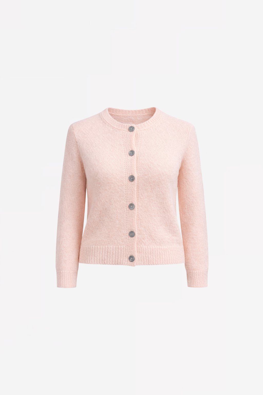 BUTTONED ALPACA CARDIGAN GRACE - OLD PINK/WINE/BLUE - PULLS - SCAPA FASHION - SCAPA OFFICIAL