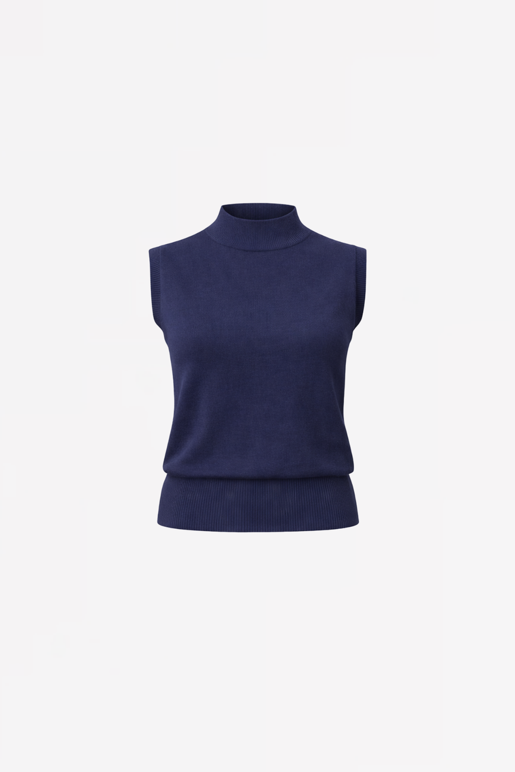 SLEEVELESS COTTON PULL GLORIA - NAVY AND WINE - PULLS - SCAPA FASHION - SCAPA OFFICIAL